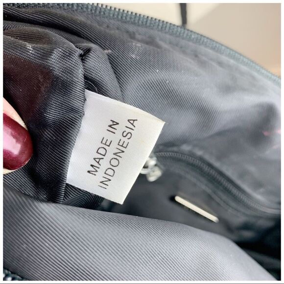 The Sak Black/White‎ Crochet Hobo Style Bag Medium - Picture 9 of 15